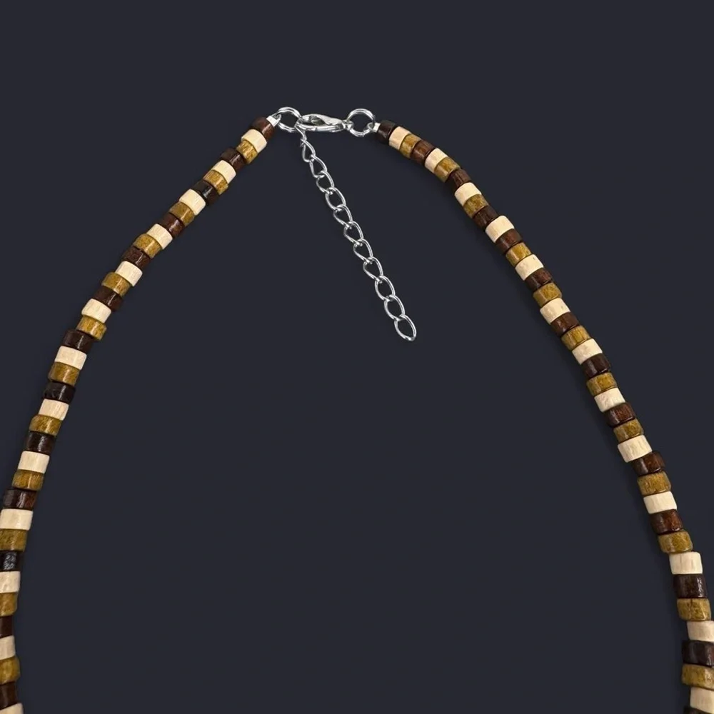 Stones & Wood Beads Necklace
